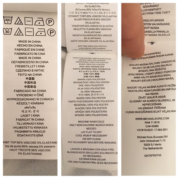 💕Michael Kors Gray High-Low Top/White Sheer Layer - Picture 8 of 8